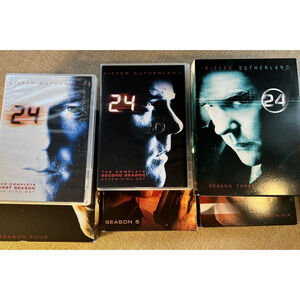 24 Seasons 1-6 DVD Box Sets Bundle - Seasons 1, 2, 3, 4, 5, 6 TV Show